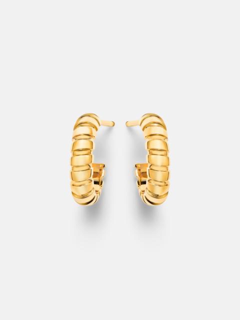 BVLGARI Bvlgari Tubogas 18kt gold hoop earrings