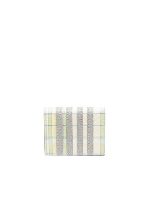 Thom Browne plaid leather wallet