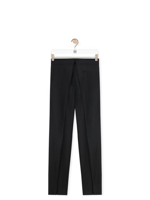 Loewe Pleated trousers in wool twill