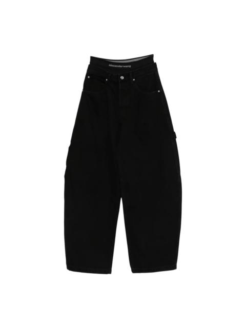 Alexander Wang Prestyled Mid Rise Oversized Jeans