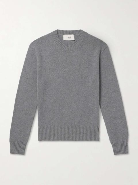 Logo-Embroidered Cashmere and Wool-Blend Sweater