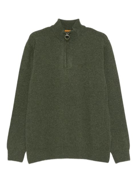 Barbour zip-up sweater