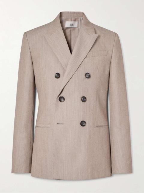 AMI Paris Double-Breasted Wool Blazer