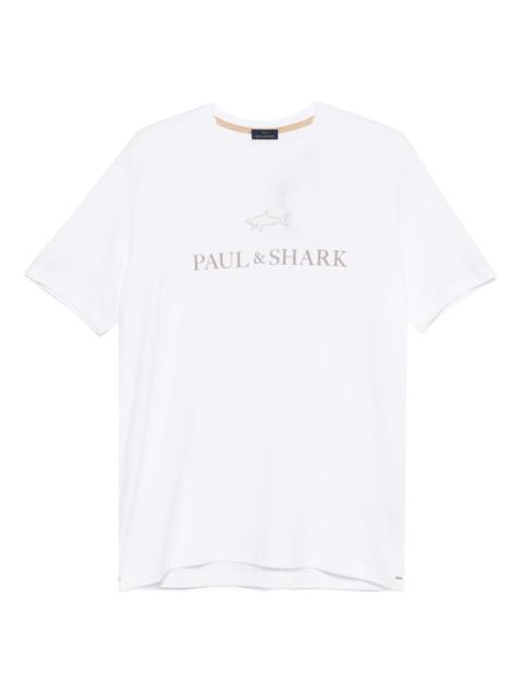 Paul & Shark logo-print cotton T-shirt