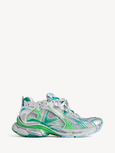 BALENCIAGA Women's Runner Sneaker in Grey/green/blue
