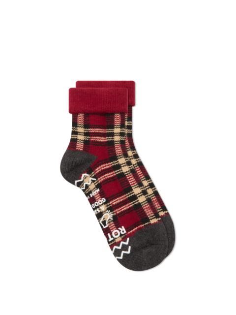 ROTOTO® RoToTo Check Comfy Room Sock
