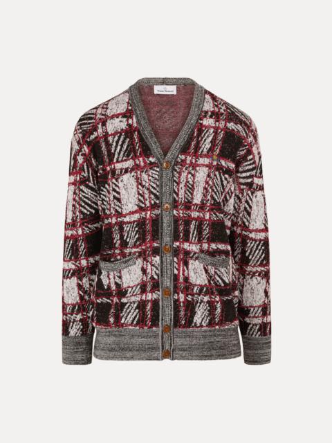 Vivienne Westwood SCRIBBLE CHECK CARDIGAN