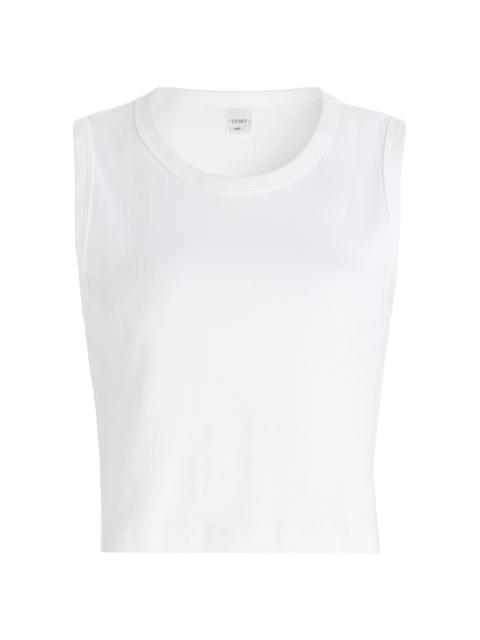 LESET Women's Nando Sleeveless Crewneck Top - White