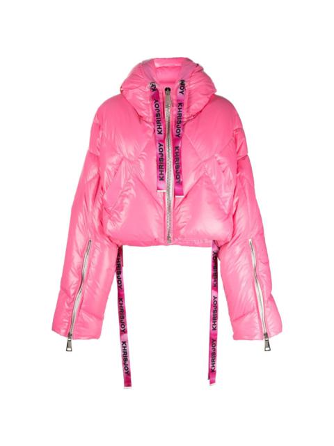 Khrisjoy cropped puffer jacket - Pink