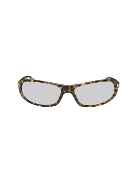 TOM FORD Black & Yellow Addison Sunglasses