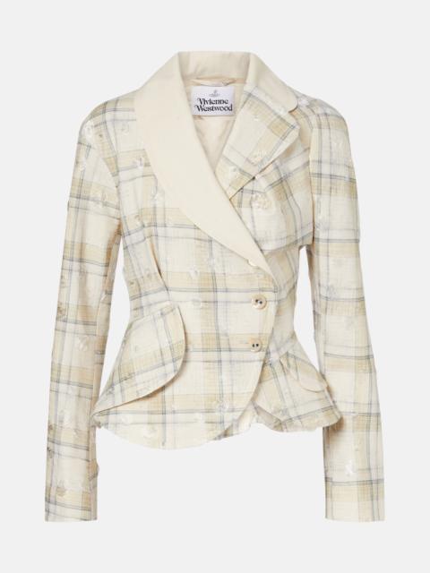 Vivienne Westwood Stormy tartan cotton-blend jacket