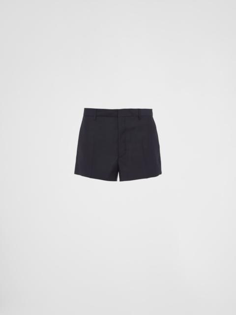 Prada Mohair wool shorts