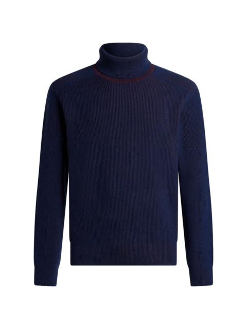 roll neck long-sleeve sweater