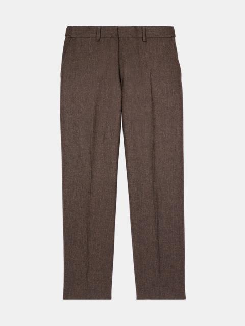 The Kooples BROWN WOOL-BLEND SUIT TROUSERS