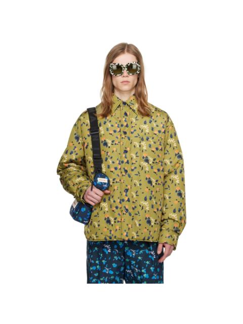 Marni Khaki Printed Jacket