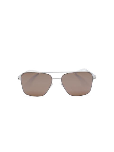 pilot-frame double-bridge sunglasses