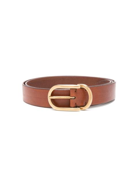 Brunello Cucinelli buckle-fastening leather belt