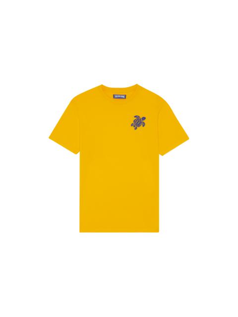 Vilebrequin Men Organic Cotton T-shirt Embroidered Turtle