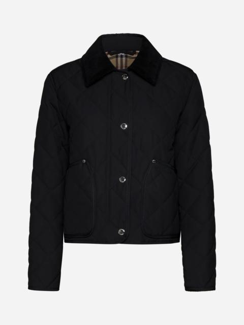 Burberry Lanford quilted fabric jacket