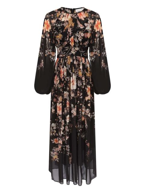 open lace back dress NWT Zimmerman Striped Pleated Puff Sleeve Midi Dress 0 4US 40 – Fashion  Reloved main image 0