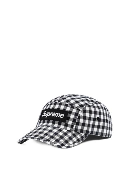Supreme 최고 빙햄 캠프 캡 '블랙 이름 *