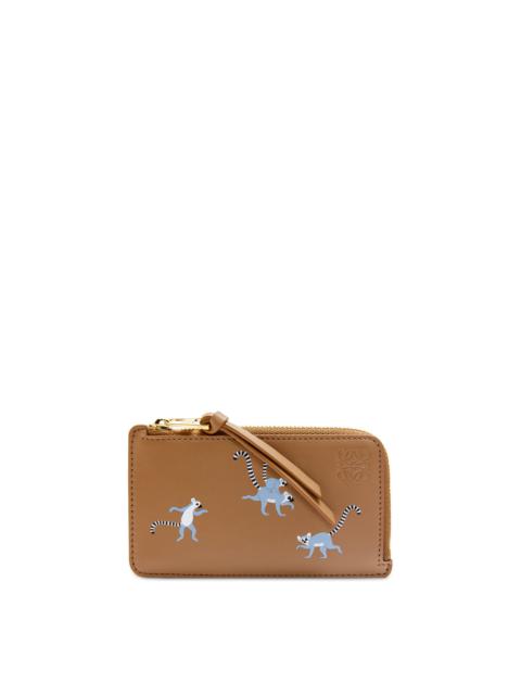 Loewe Lemur coin cardholder in satin calfskin