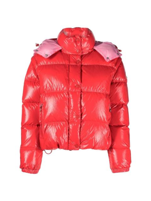high-shine padded jacket