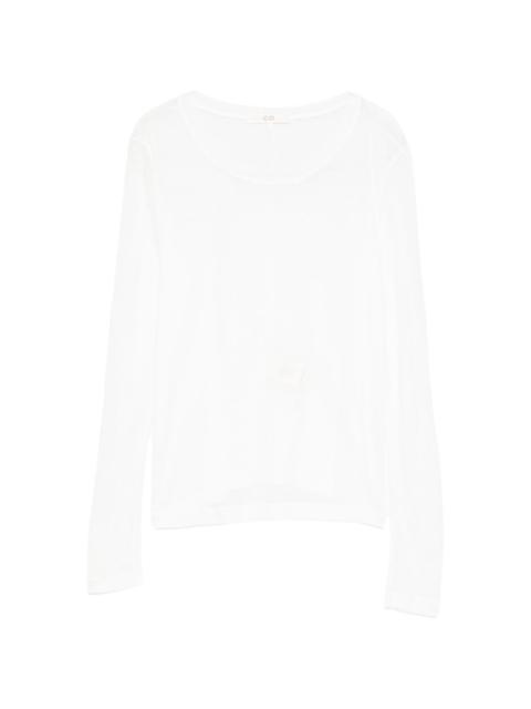 CO long-sleeve round-neck top