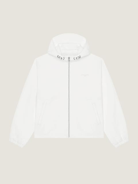 Givenchy WINDBREAKER IN POLYFAILLE EMBROIDERED GIVENCHY PARIS