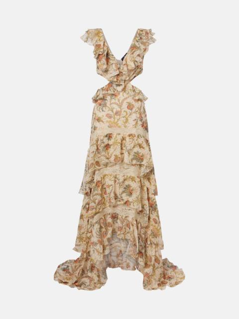 Etro Printed silk-blend maxi dress