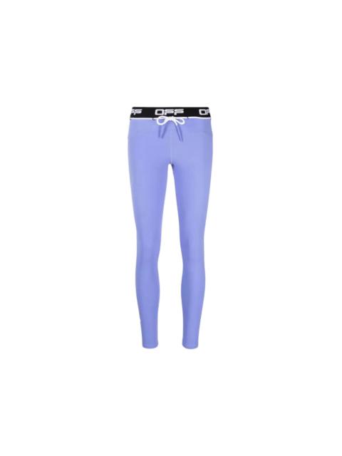 Off-White OFF-WHITE Active Logo Leggings Purple