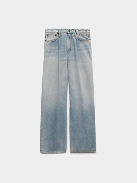 R13 Damon Pleated Wide Leg - Lennon Blue | R13 Denim Official Site