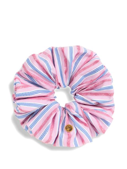 Etro Etro Striped Jacquard Cotton Scrunchie