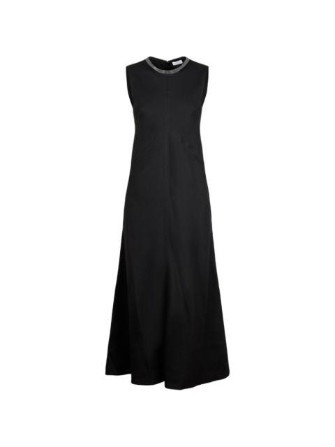 Brunello Cucinelli beaded-embellished sleeveless dress