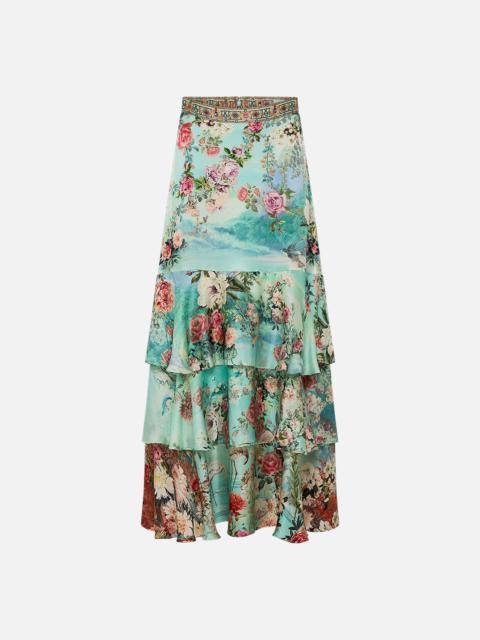 CAMILLA TIERED RUFFLE SKIRT