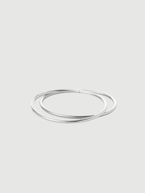 JENNY BIRD DANE BANGLE SILVER - 2PK