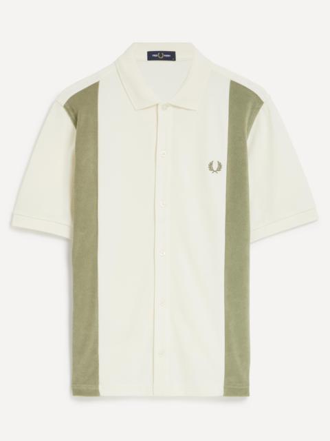 Fred Perry Towelling Panel Polo Shirt