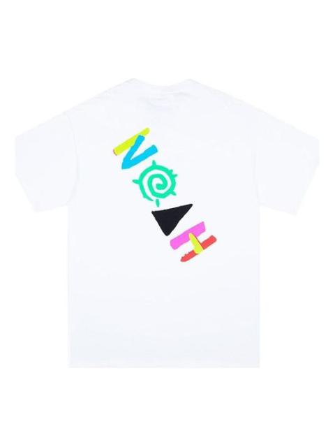 Noah NOAH NYC More Core Tee Multicolor Logo Printing Short Sleeve Unisex White T7SS20WHT