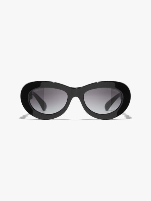 CHANEL Oval Sunglasses