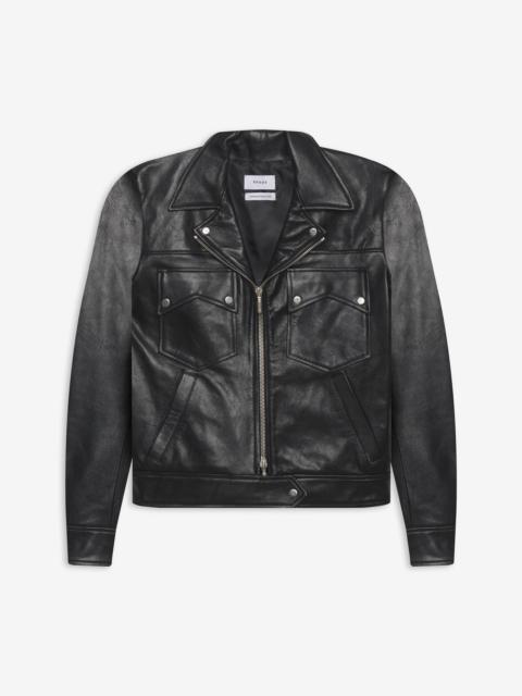 Rhude LEATHER BLOUSON JACKET