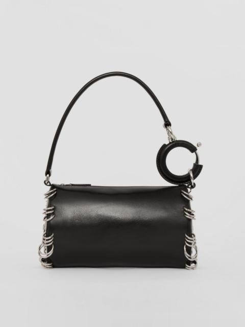 Burberry Mini Ring-pierced Leather Rhombi Bag
