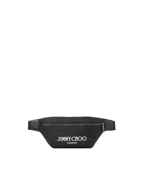 JIMMY CHOO Finsley logo-print belt bag