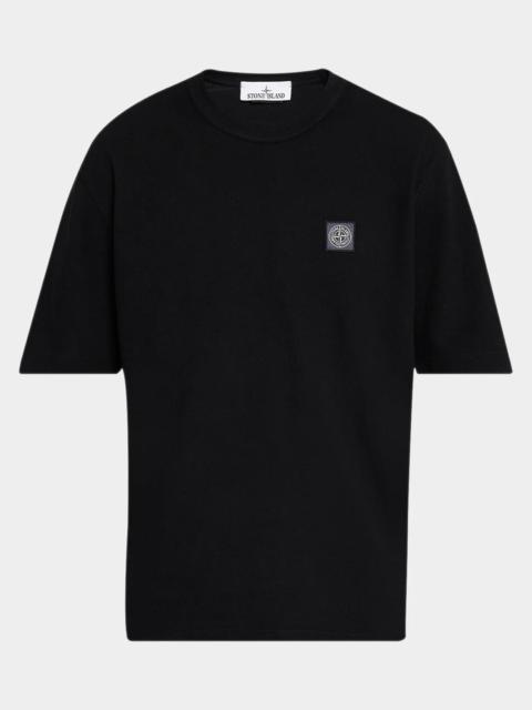 Stone Island Men's Cotton Compass Label Crewneck T-Shirt
