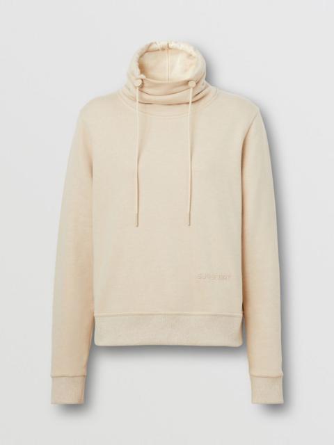 Burberry Cotton Cashmere Funnel Neck Sweater