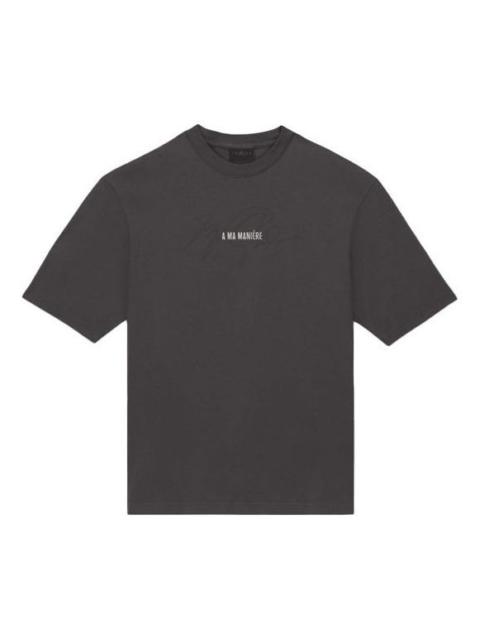 Jordan Air Jordan x A Ma Manire Crossover Logo Printing Round Neck Short Sleeve Asia Edition Gray CV3441-09