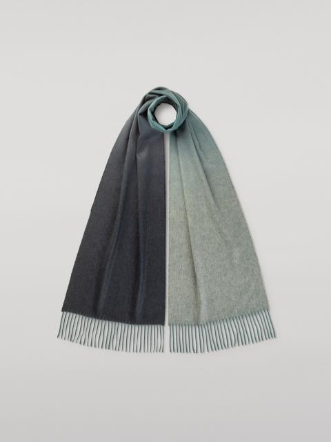 Johnstons of Elgin Umbra Ombré Blue Cashmere Scarf