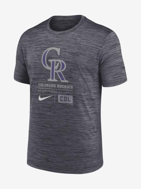 Colorado Rockies Large Logo Velocity Nike Men's MLB T-Shirt