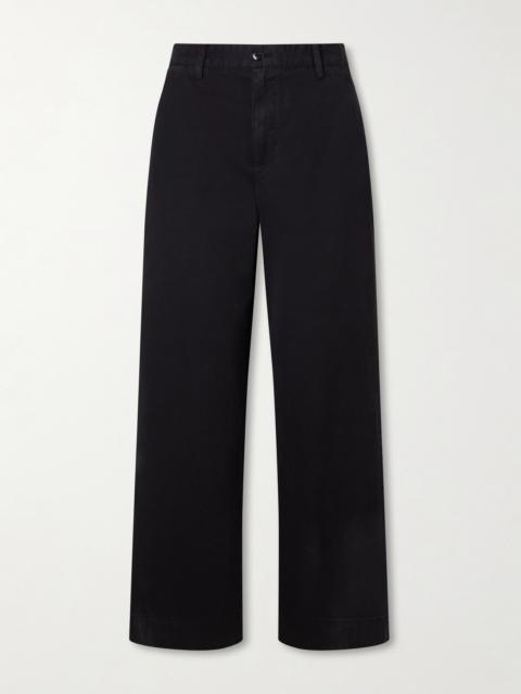 ÉTERNE Benson Cotton-gabardine Straight-leg Pants