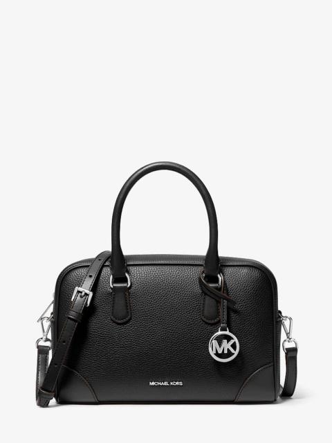 MICHAEL KORS Thompson Medium Pebbled Leather Satchel