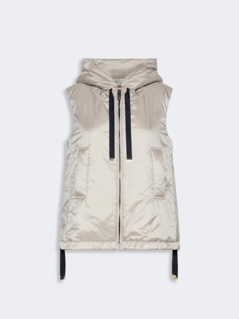 Max Mara GREENGO Padded water-repellent hooded gilet - BEIGE